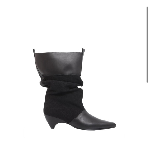 Stella McCartney Faux Leather Slouch Boots 36 - Picture 2 of 10